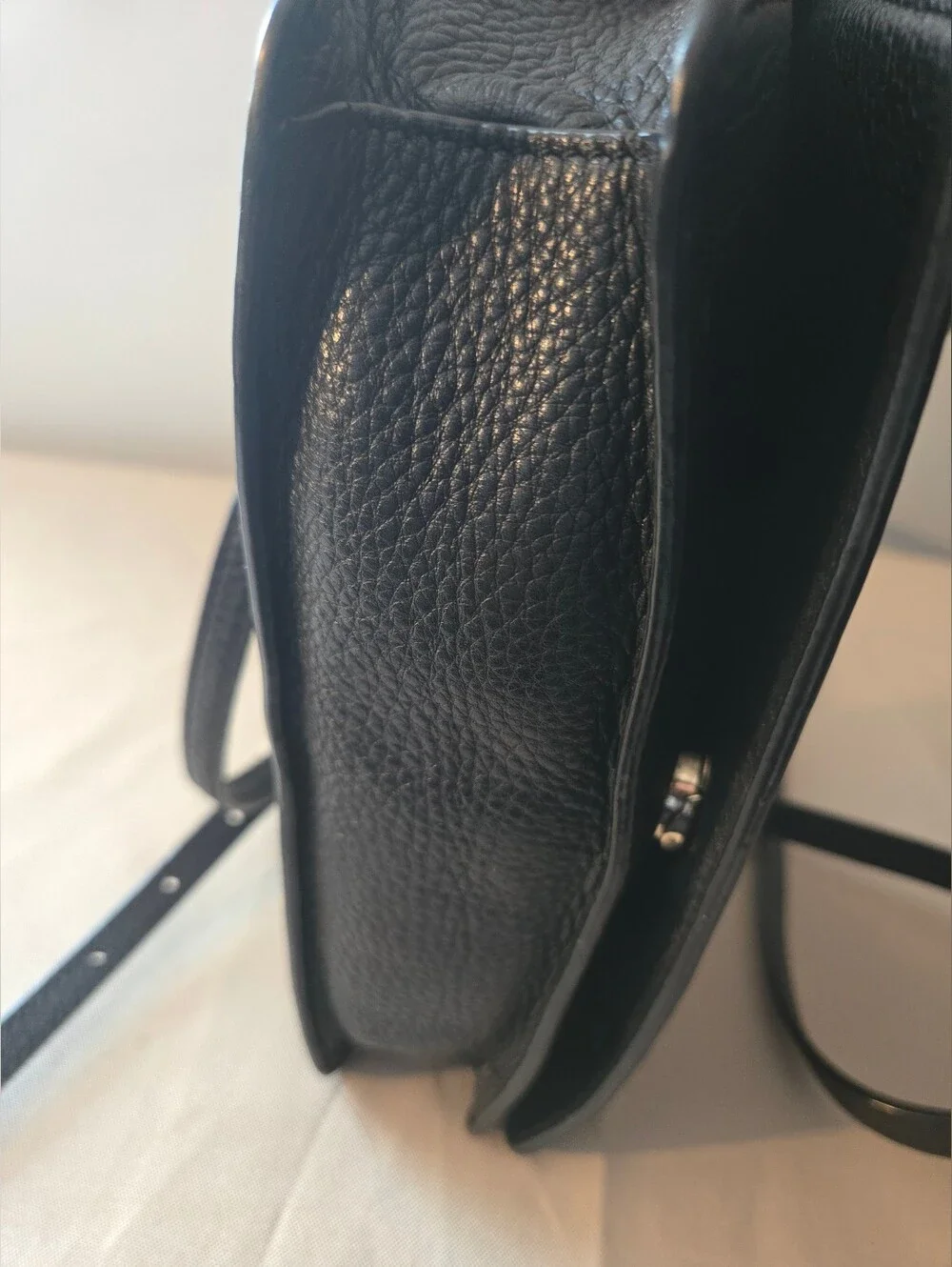 Tory Burch Bombe T Small Crossbody Bag in classic black.